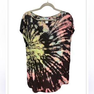 HARD TAIL Tie Dye Short Sleeve Tunic